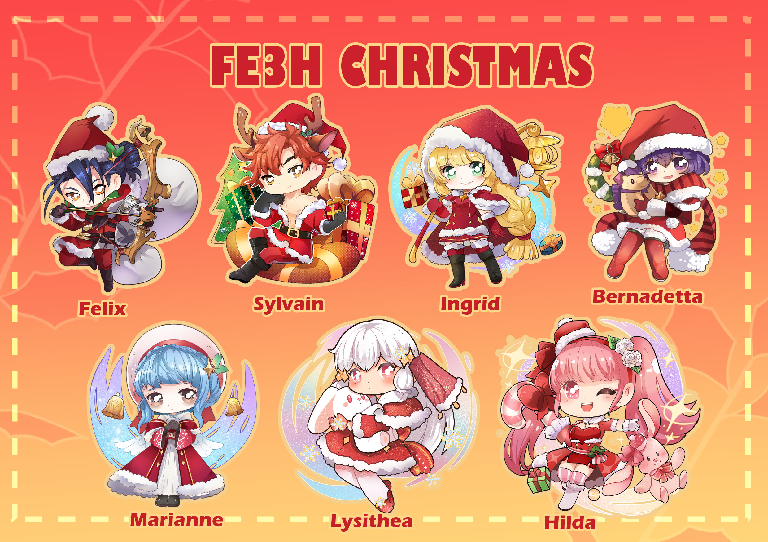 FEH Christmas Acrylic Keychain preorder Etsy UK