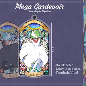 Précommande- Porte-clés acrylique Mega gardevoir