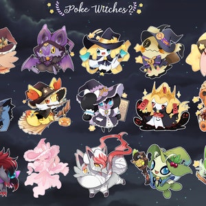 Pokewitches set 2 - Acrylic Keychain-