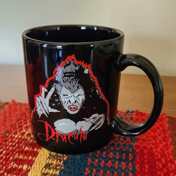 Very Scary & Gothic 1992 BRAM STOKER'S DRACULA Movie Ceramic Coffee/Tea/Cocoa Mug/Cup, Made in Thailand