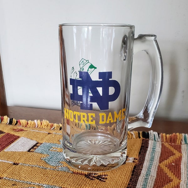 Vintage & Classic Notre Dame Fightin' Irish Beer Mug/Stein/Glass