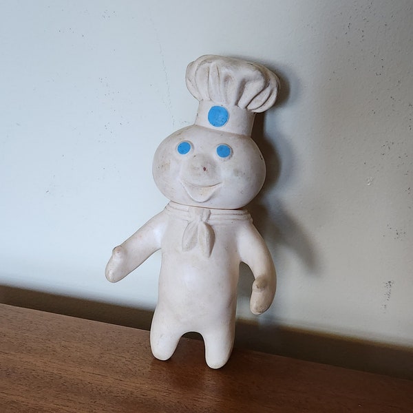 Super Cool & Vintage 1971 PILLSBURY DOUGHBOY Soft Rubber 'Squeaky' Toy/Figurine