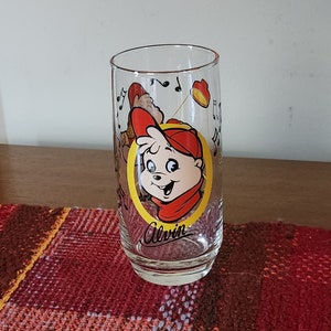Very Cool & Vintage 1985 ALVIN and The CHIPMUNKS Cocktail/Juice Glass/Cup