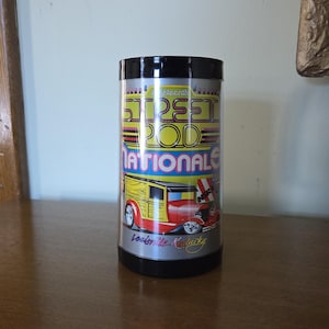 Very Cool & Vintage 1988 Street Rod Nationals (NSRA) from Louisville, Kentucky Thermo-Serv Insulated Plastic Mug/Cup, Made in U.S.A.