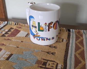 Vintage CALIFORNIA 'Turns Me On!' Ceramic Faucet with Hose Handle Coffee/Tea/Cocoa Novelty Mug/Cup