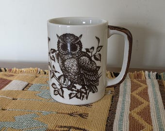 Vintage OTAGIRI OWL Stoneware/Ceramic Coffee/Tea/Cocoa Mug/Cup