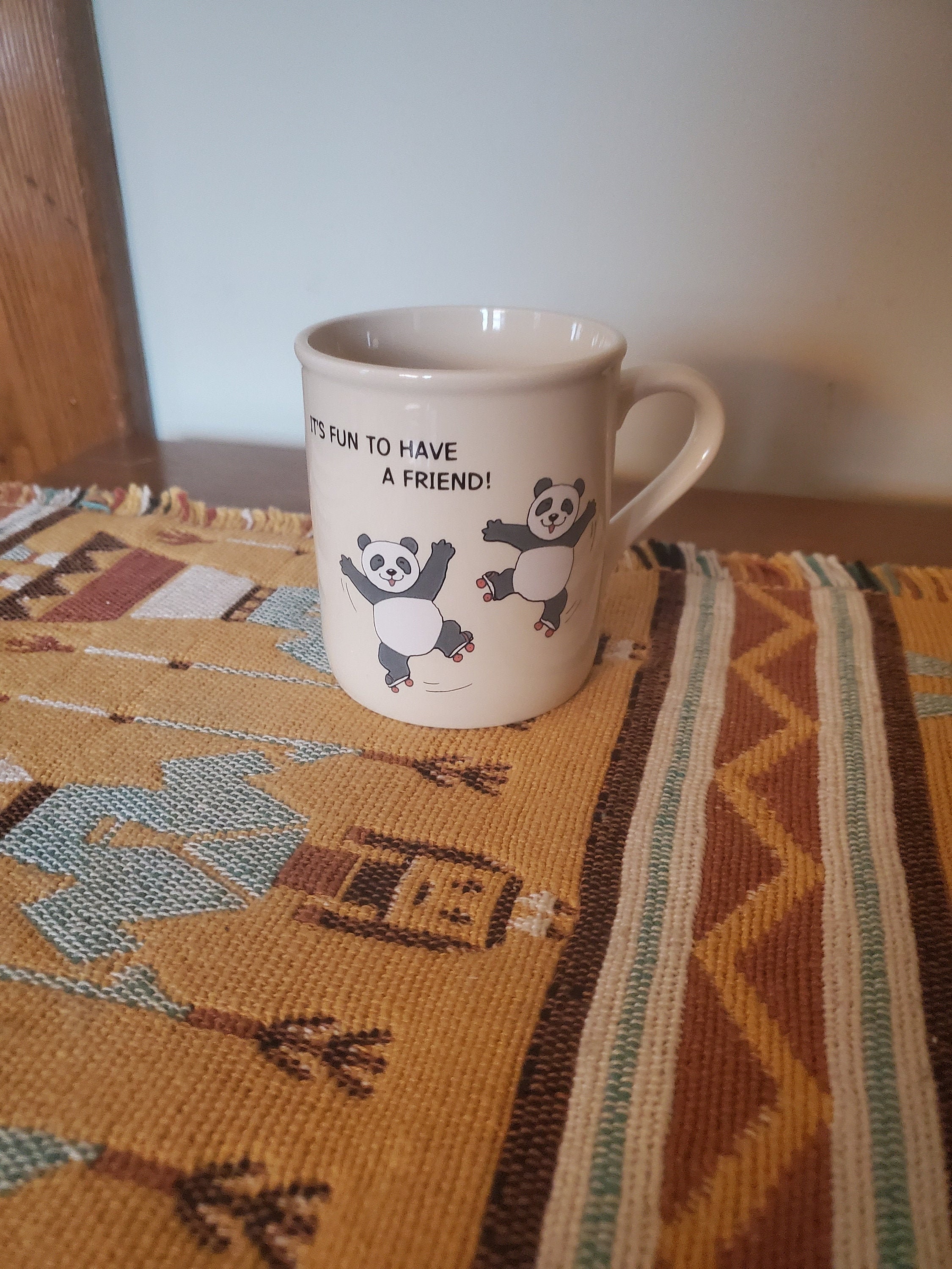 Vintage & Very Cute 2 BFF Pandas Roller Skating 'it's Etsy