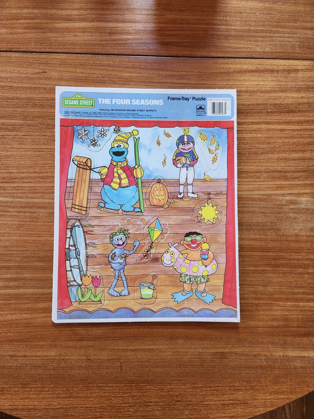 Super Cool & Vintage 1988 SESAME STREET the Four Seasons Frame-tray ...