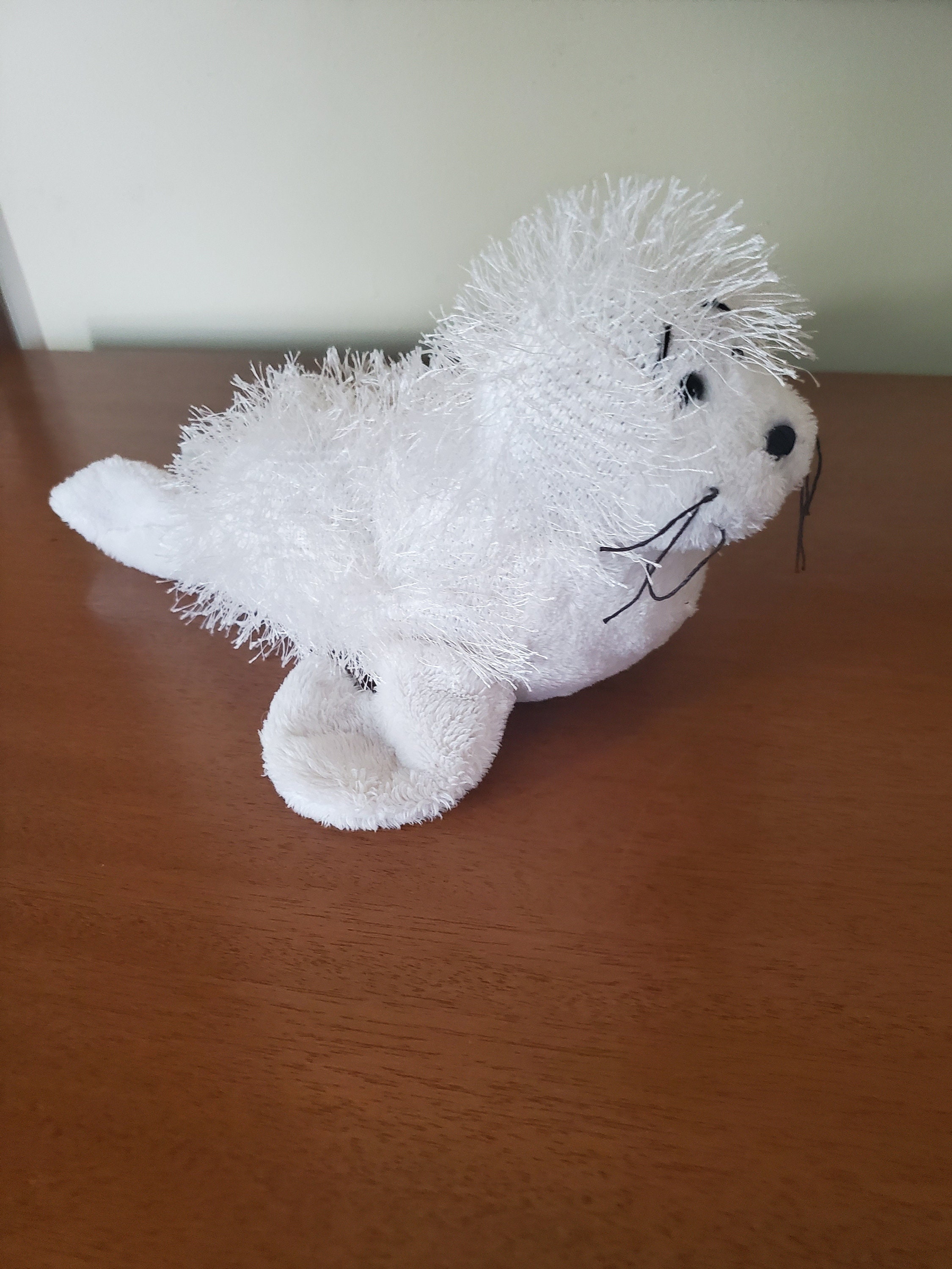 white seal plush toy