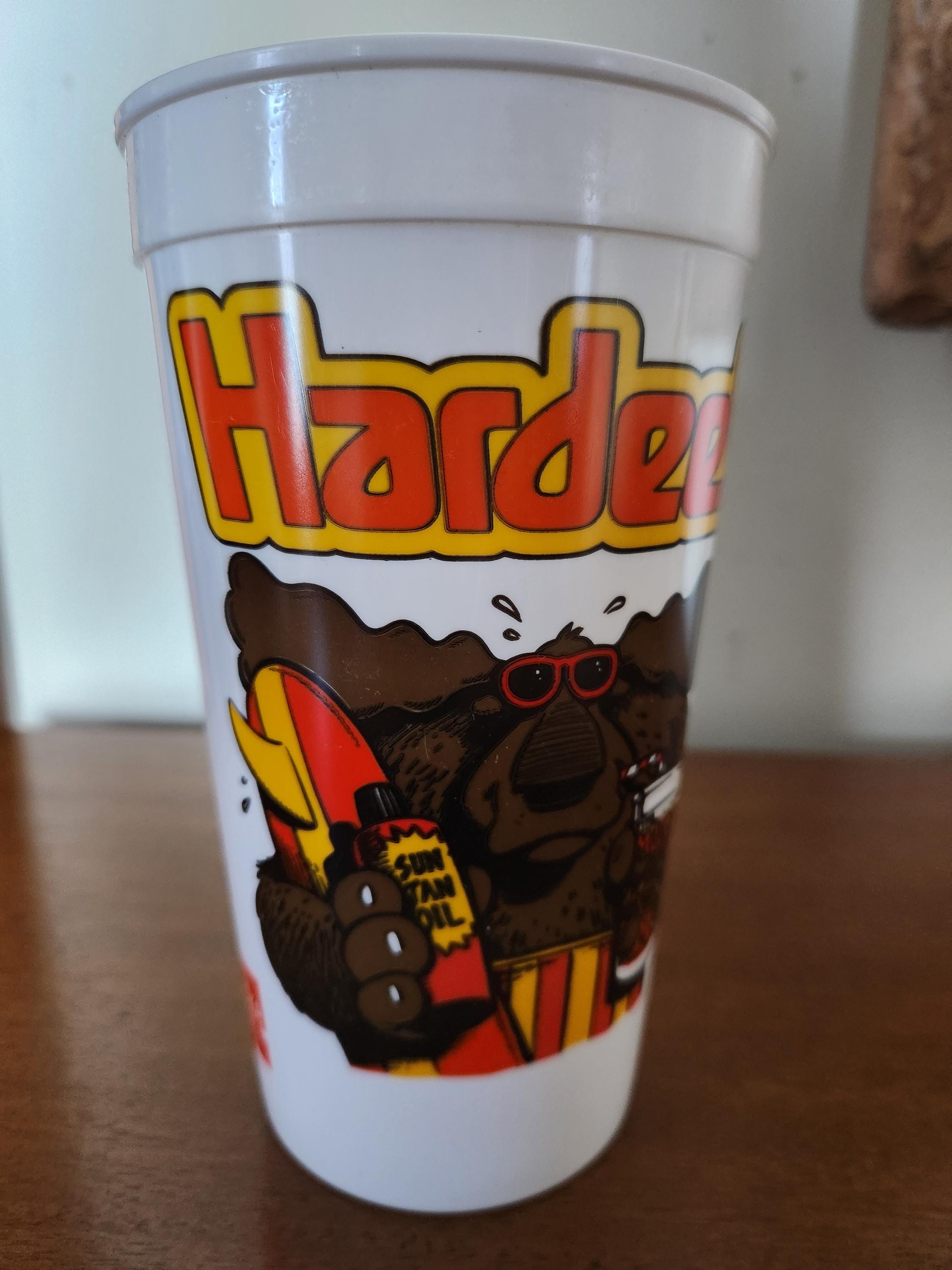 Super Cool & Vintage 1989 HARDEE'S the MOOSE Football / Surfing