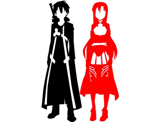 Download Sword Art Online SAO Kirito Asuna Download Template Svg Ai ...