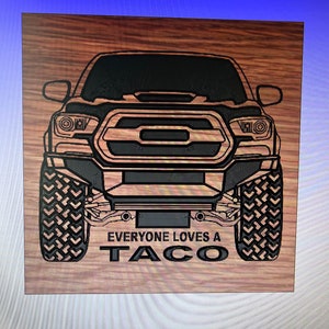 Truck wallart para enrutador cnc, etc. Contiene archivos digitales DXF y SVG