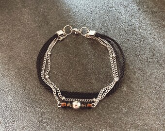 Women's bracelet, minimalist bracelet, stainless steel bracelet, stainless chain, string bracelet, multirang bracelet, several chains