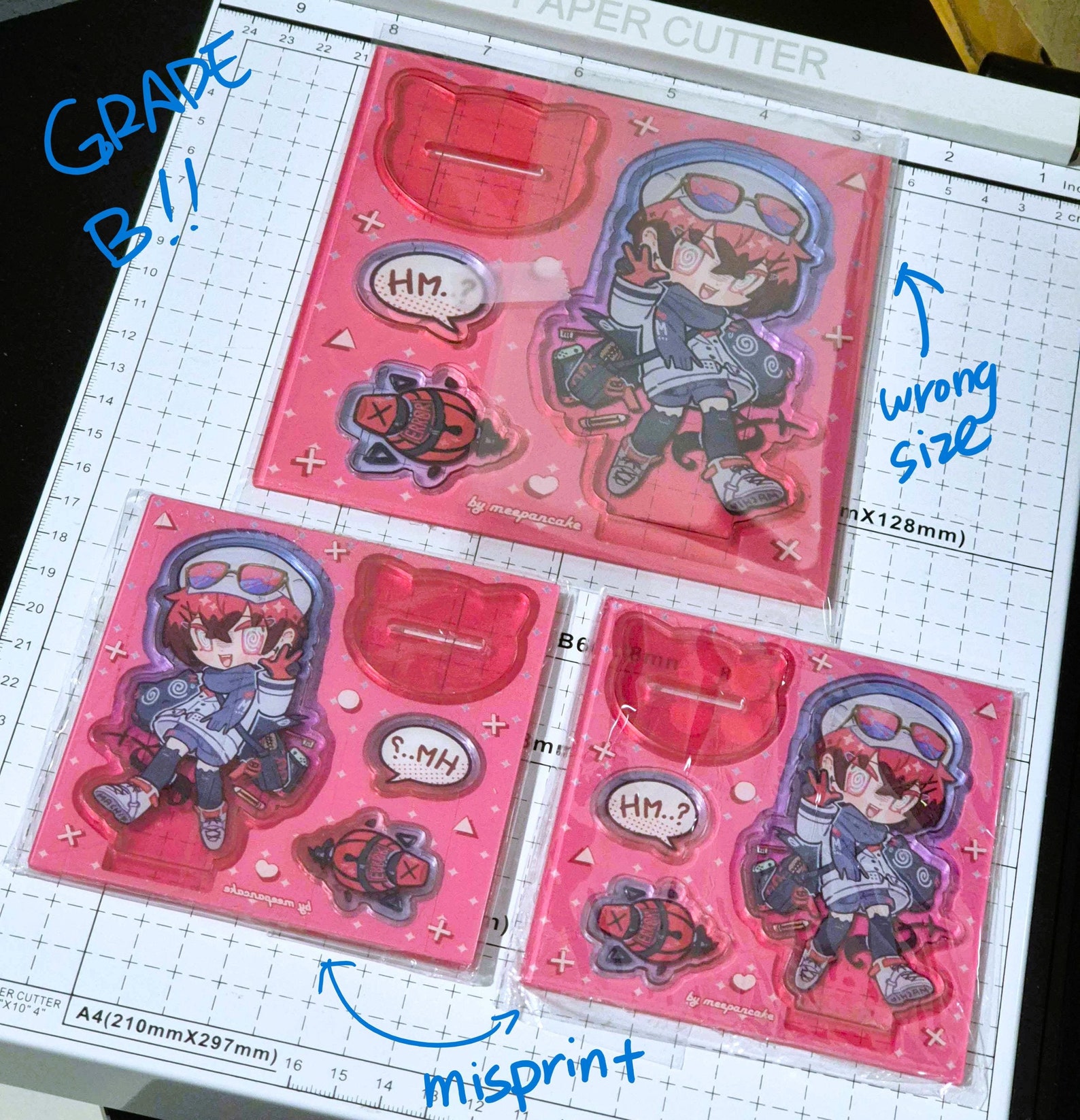 by meepancake Grade B! Machina X Flayon Standee Acrylic Board Hololive EN Tempus Vanguard Holostars