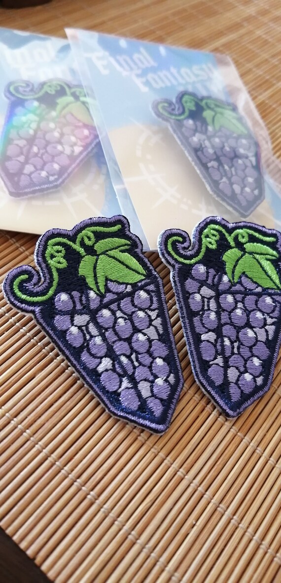 FFXIV Low Poly Grape Embroidery Patch Etsy Singapore