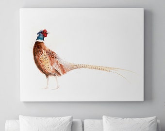 Pheasant Canvas print - Hand signed Abstract Canvas Print Pheasant