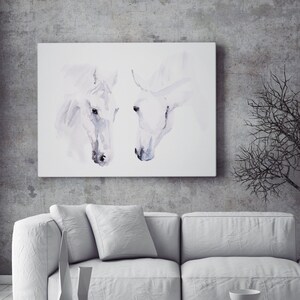 Horse Canvas Print -  horse painting - Watercolour painting of my original horse painting