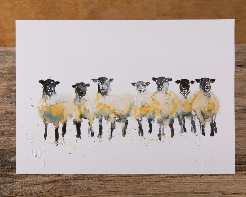 Sheep Painting Sheep Art Hand Signed Limited Edition Sheep - Etsy Australia
