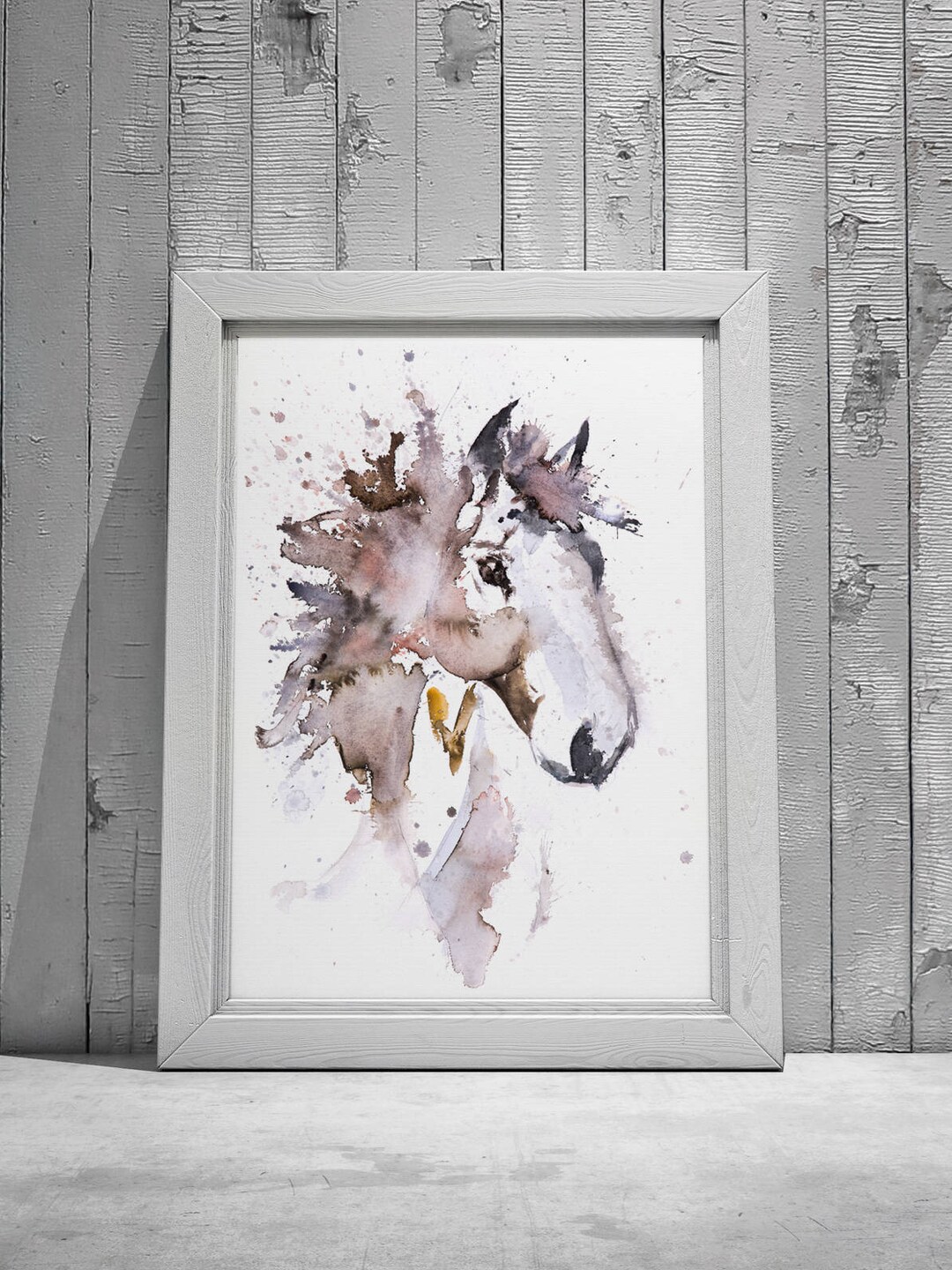 Horse Watercolor Painting Watercolour Wall Art No.3 Signed Limited ...