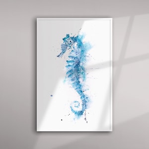 Seahorse Painting Seahorse Watercolour Painting Hand Signed Limited Edition Print of my Original Watercolour Painting of an Seahorse