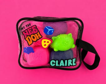 Personalized Squishy Display Carrier | Fidget Toy Storage Organizer Bag