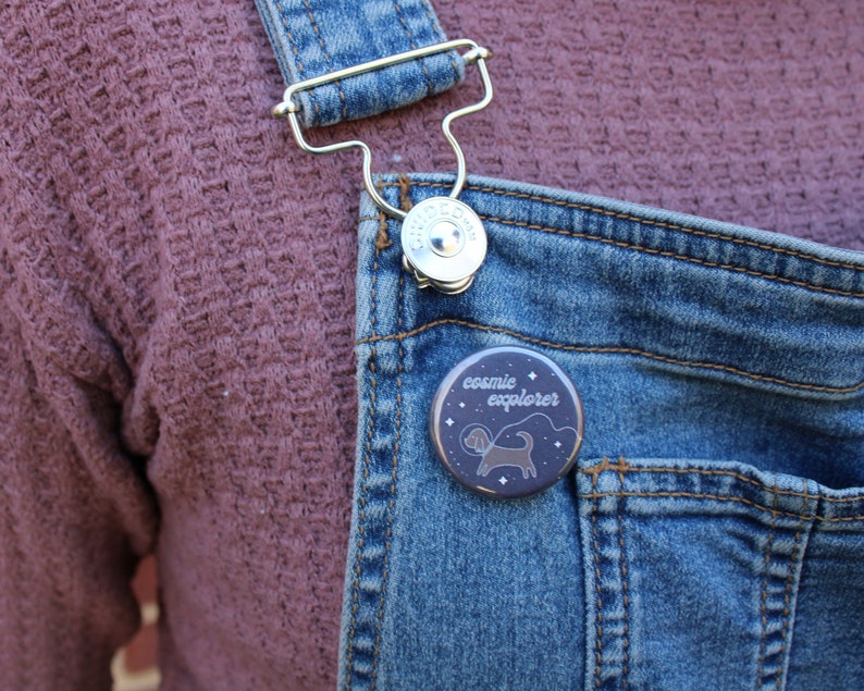 Space Button Pins Set Button Pins Pack Overall Pins Pins for Bags
