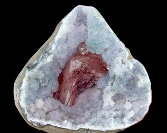 Self Standing Heulandite on Chalcedony | Indian Mineral Specimen