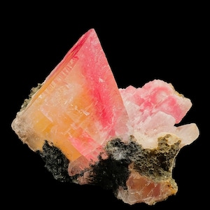 Rare Huge Moldy Raspberry Calcite with Mesolite Natural Mineral Specimen.  # GG6