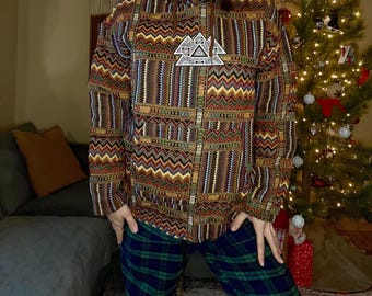 Wakaan Patchwork Pullover Hoodie