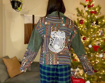 String Cheese Incident Funky Patchwork Corduroy Jacket