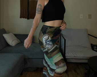 Pretty Lights Abstract Mesh Convertible Skirt