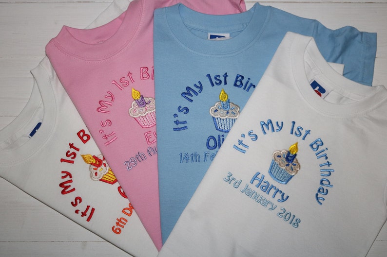 personalised birthday t shirt baby