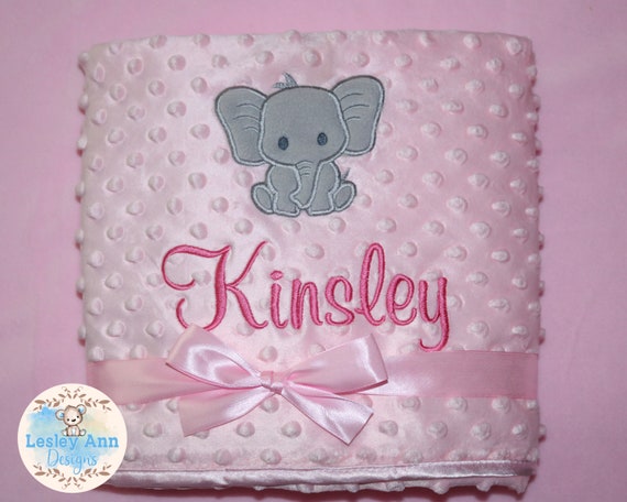 Trend Lab Elephant Parade Receiving Blanket With Embroidery - 102208