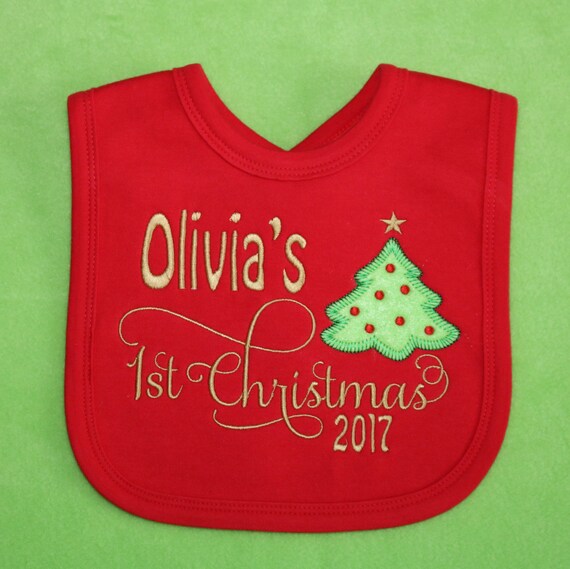 personalised christmas bibs