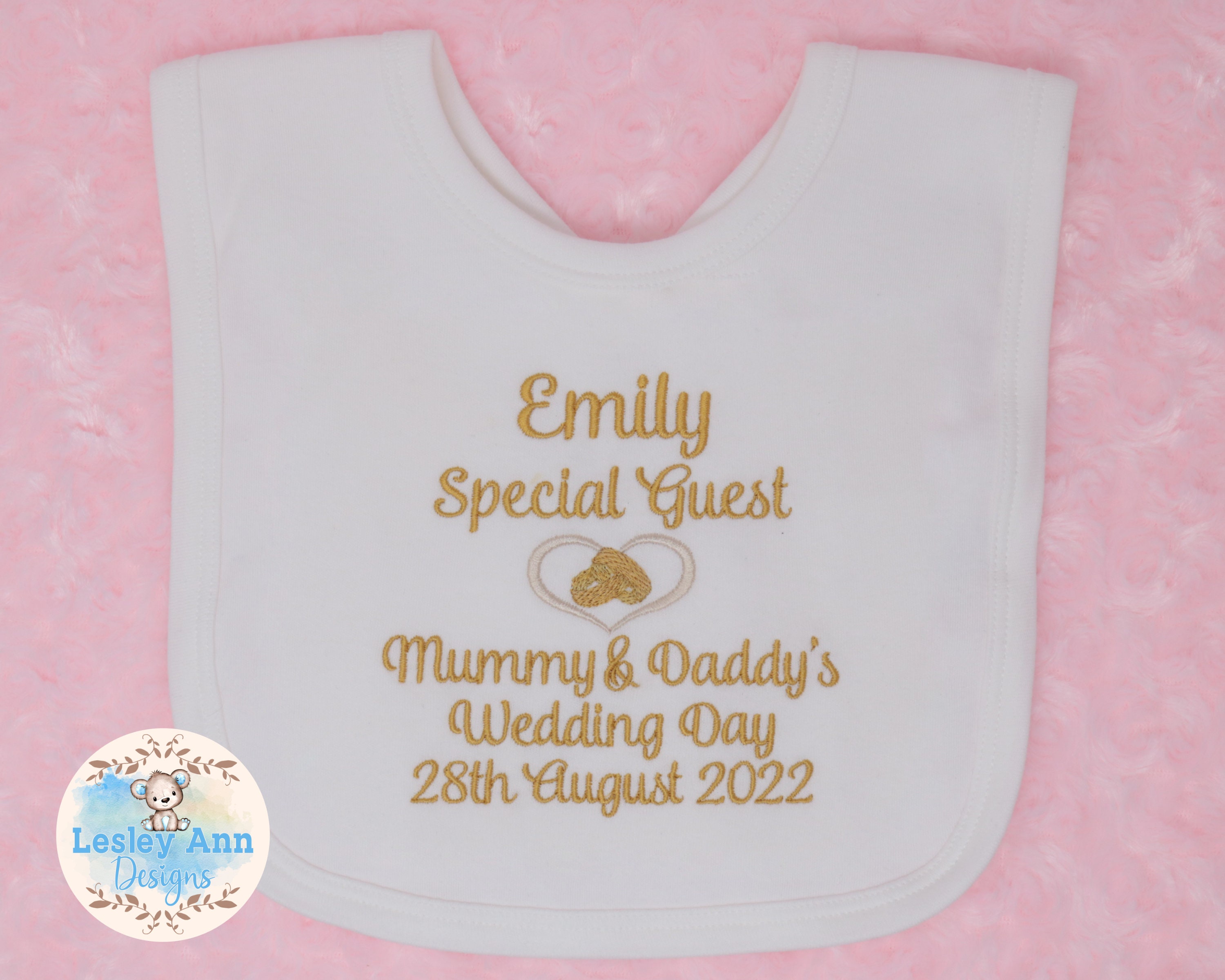 Wedding baby store bib