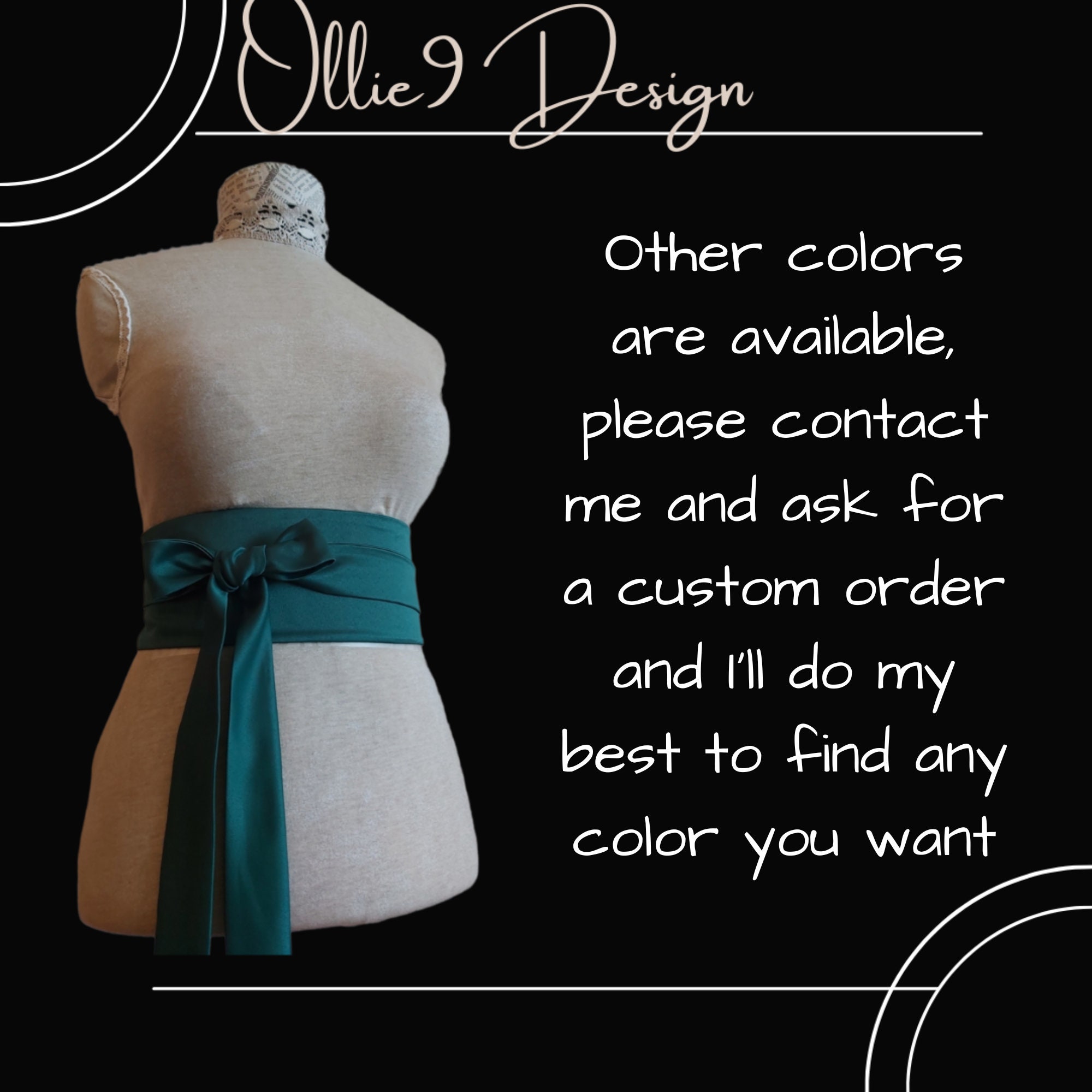 Emerald Green Satin Obi Belt, Satin Belt, Women's Belt, Green Obi Sash