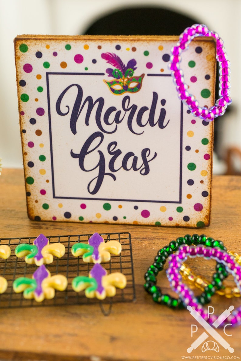 miniature mardi gras ornaments