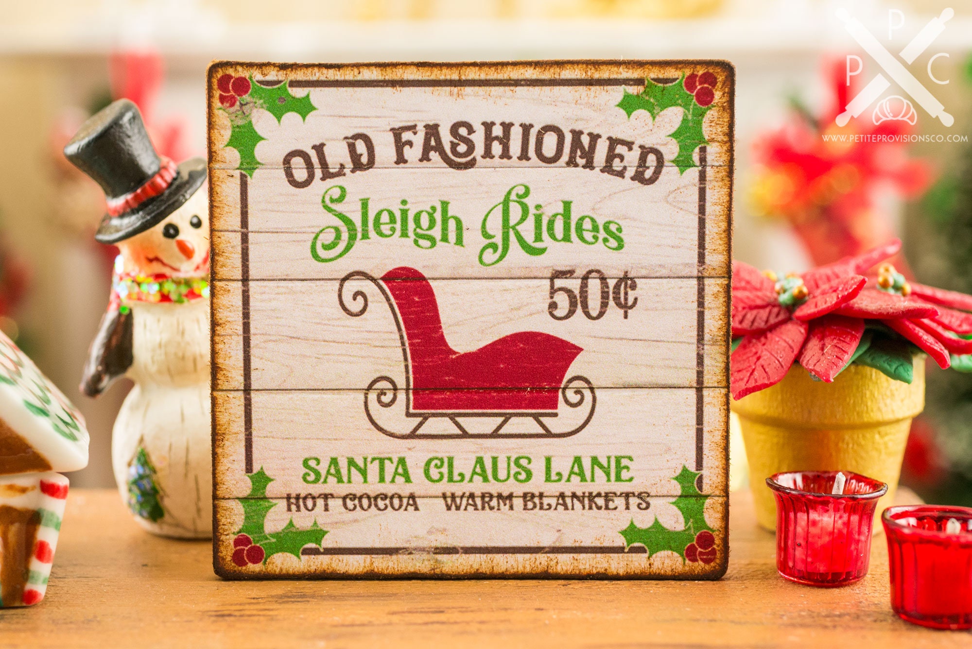 Made to Order Dollhouse Miniature Old Fashioned Sleigh