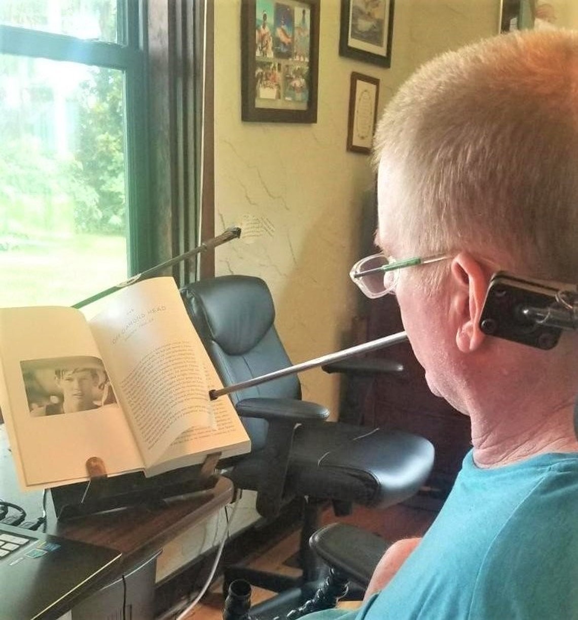 Mouth Stick Stylus Single Bite Wand Capacitive for Touch Screen, Tablet