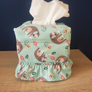 Sloth Cube Tissue Box Cover