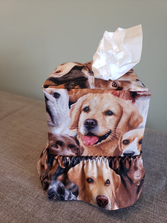 Dog sale tissue box
