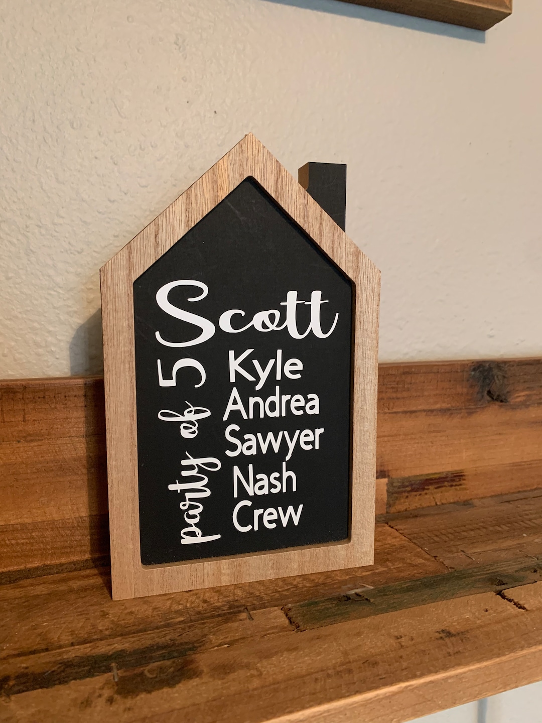 Personalized Wood House Signs//party of Sign//family Name Signs
