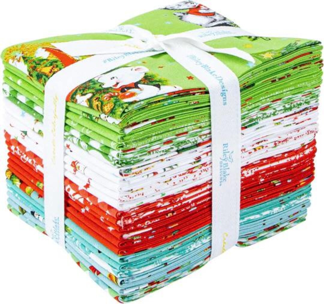 Jingle Bells Fat Quarter Bundle by Lindsay Wilkes for Riley Blake ...