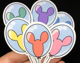 Mickey Balloon Vinyl Sticker