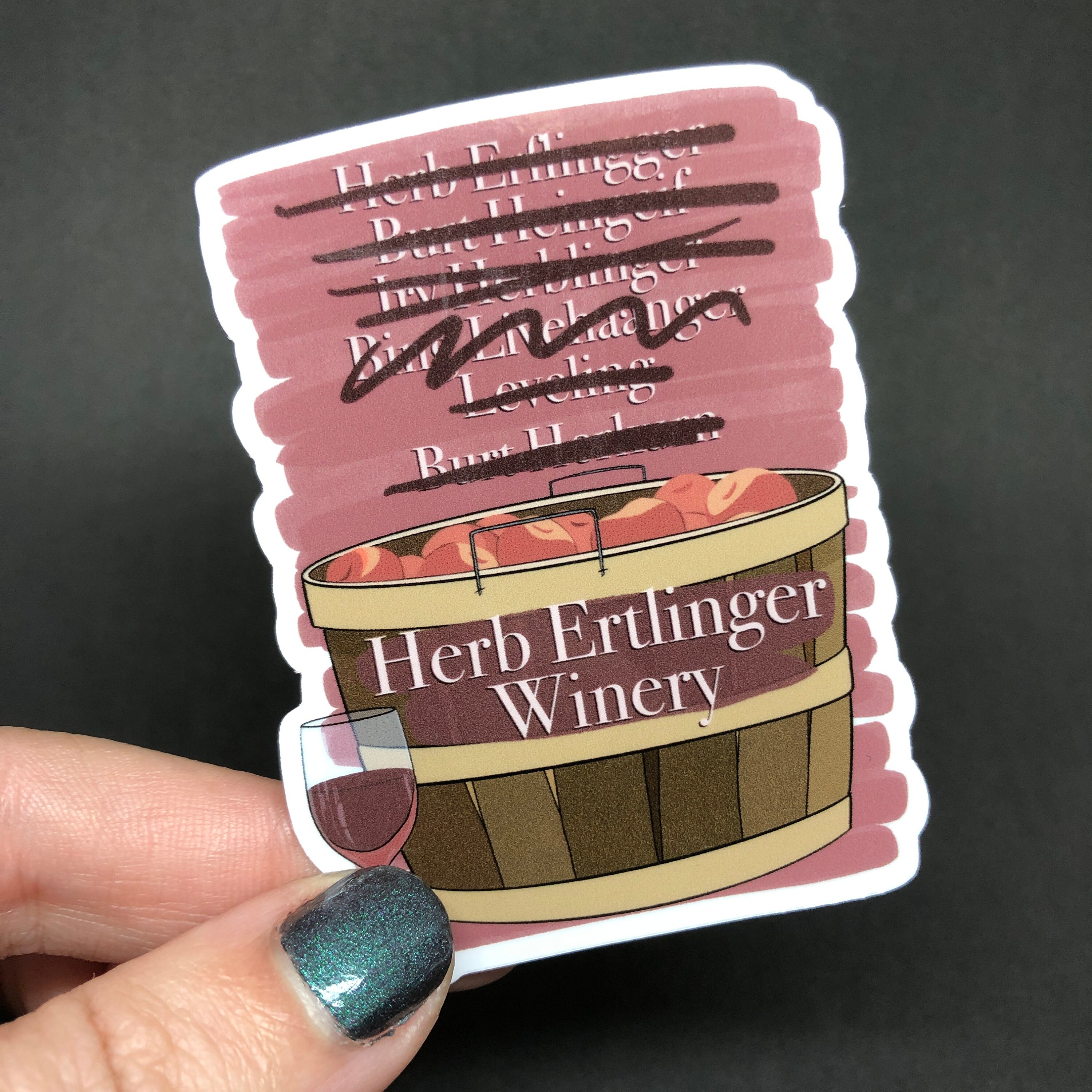 Herb Ertlinger Winery Schitt's Creek Vinyl Sticker Etsy