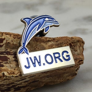 JW.ORG Blue Dolphin [LOT of 1] Premium Lapel Pins with Rubber Clasp