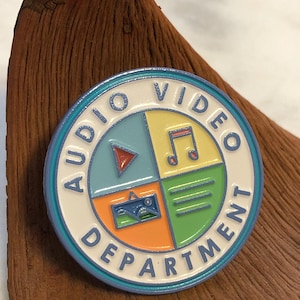 Audio Video Department Lapel Pin [LOT of 1]