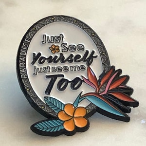 Just See Yourself, Just See Me Too Rev 21:1-5 Lapel Pin with Rubber Clasp [Lot of 1]