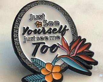 Just See Yourself, Just See Me Too Rev 21:1-5 Lapel Pin with Rubber Clasp [Lot of 1]