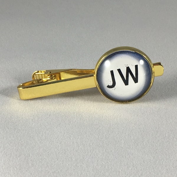 JW Mens Tie Bar / Tie Clip - "JW" Jehovah's Witness